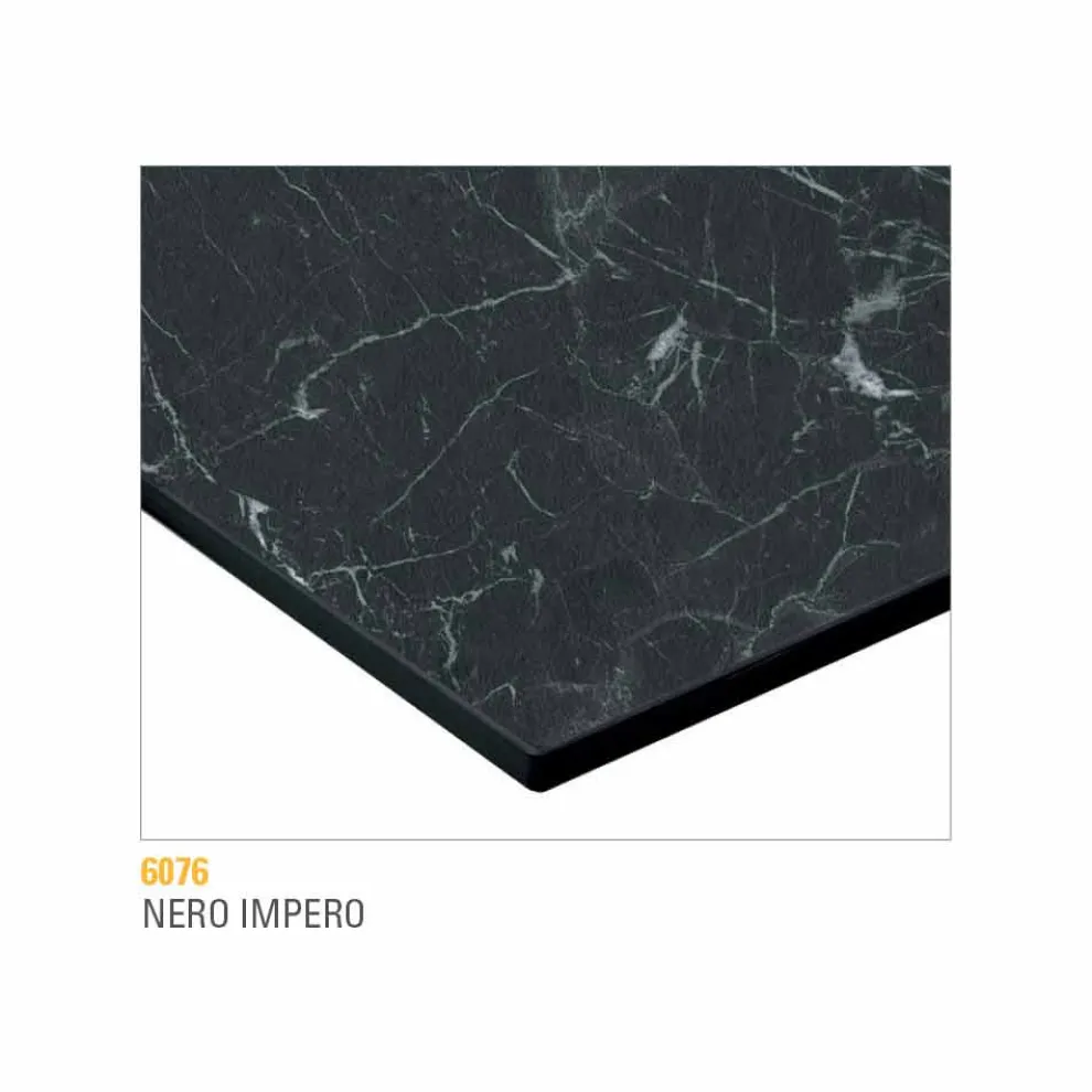 Couchtisch mit runder Platte aus laminiertem HPL Made in Italy - Mina