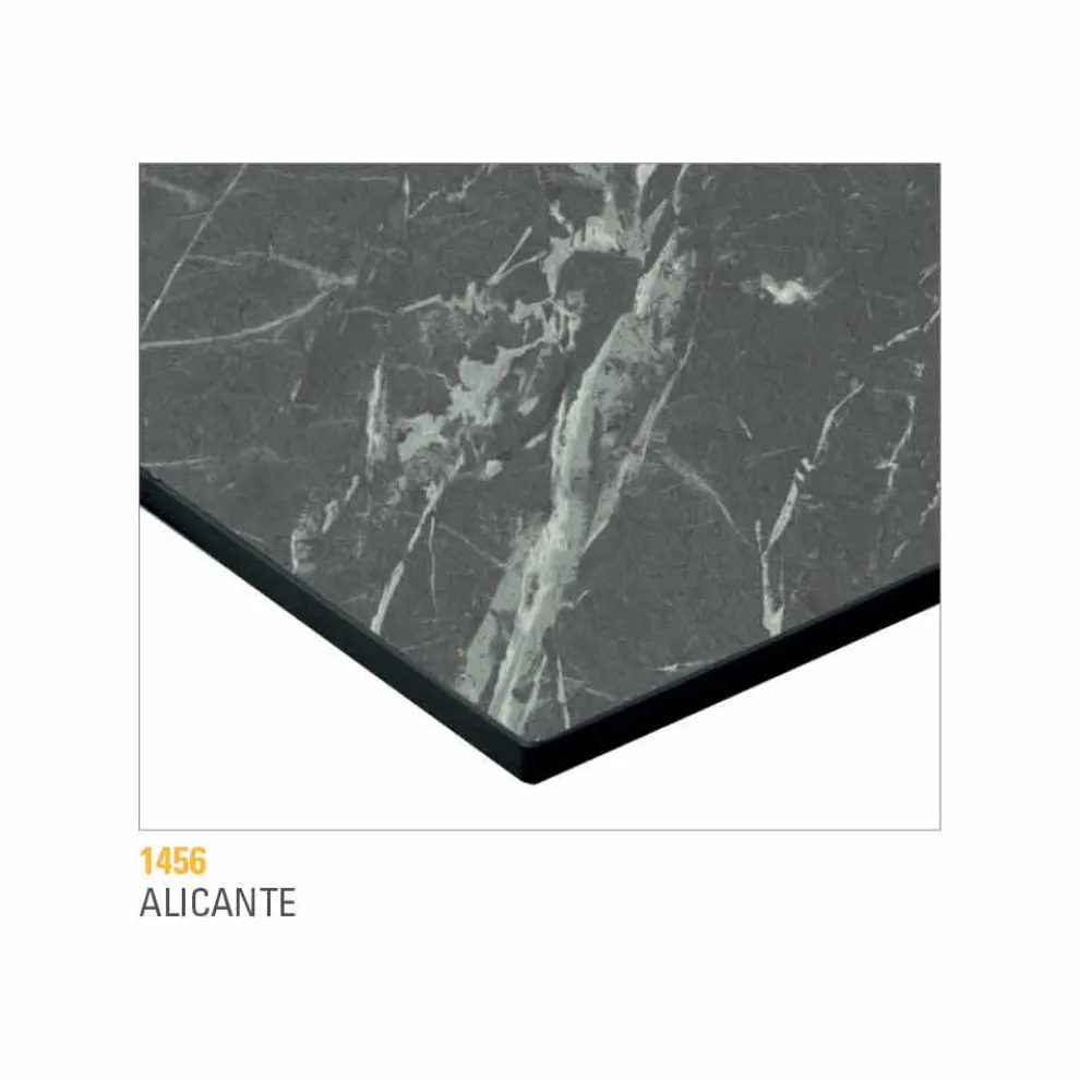 Couchtisch mit runder Platte aus laminiertem HPL Made in Italy - Mina