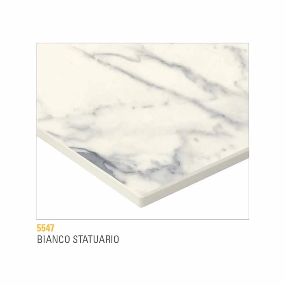 Couchtisch mit runder Platte aus laminiertem HPL Made in Italy - Mina