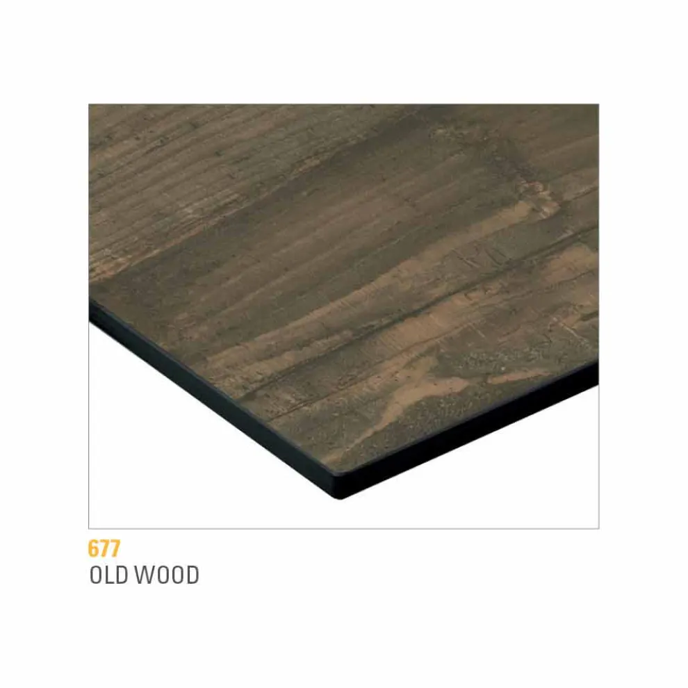 Couchtisch mit runder Platte aus laminiertem HPL Made in Italy - Mina