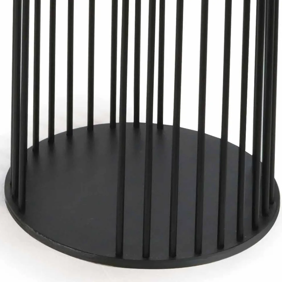 Couchtisch mit runder Keramikplatte Made in Italy - Montebianco