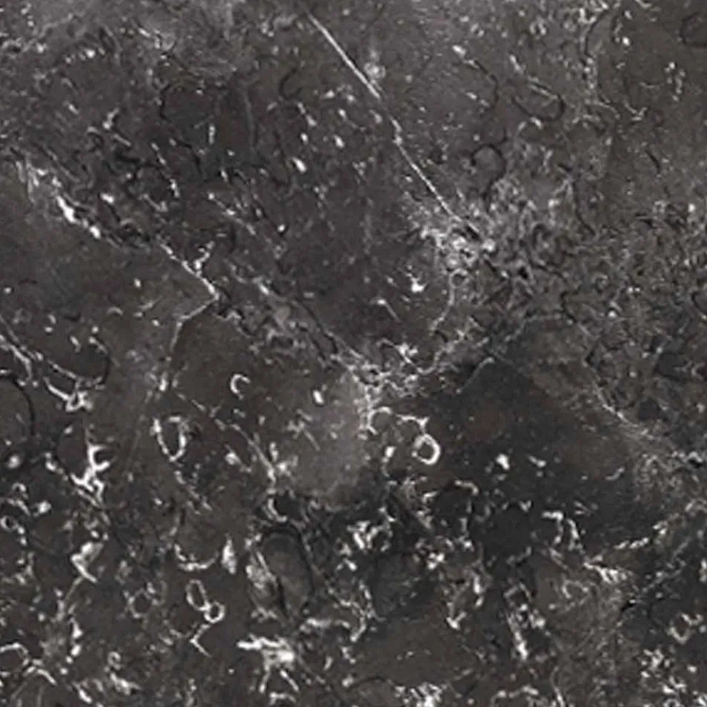 Couchtisch mit runder Marmorplatte und Metallbasis Made in Italy - Gin