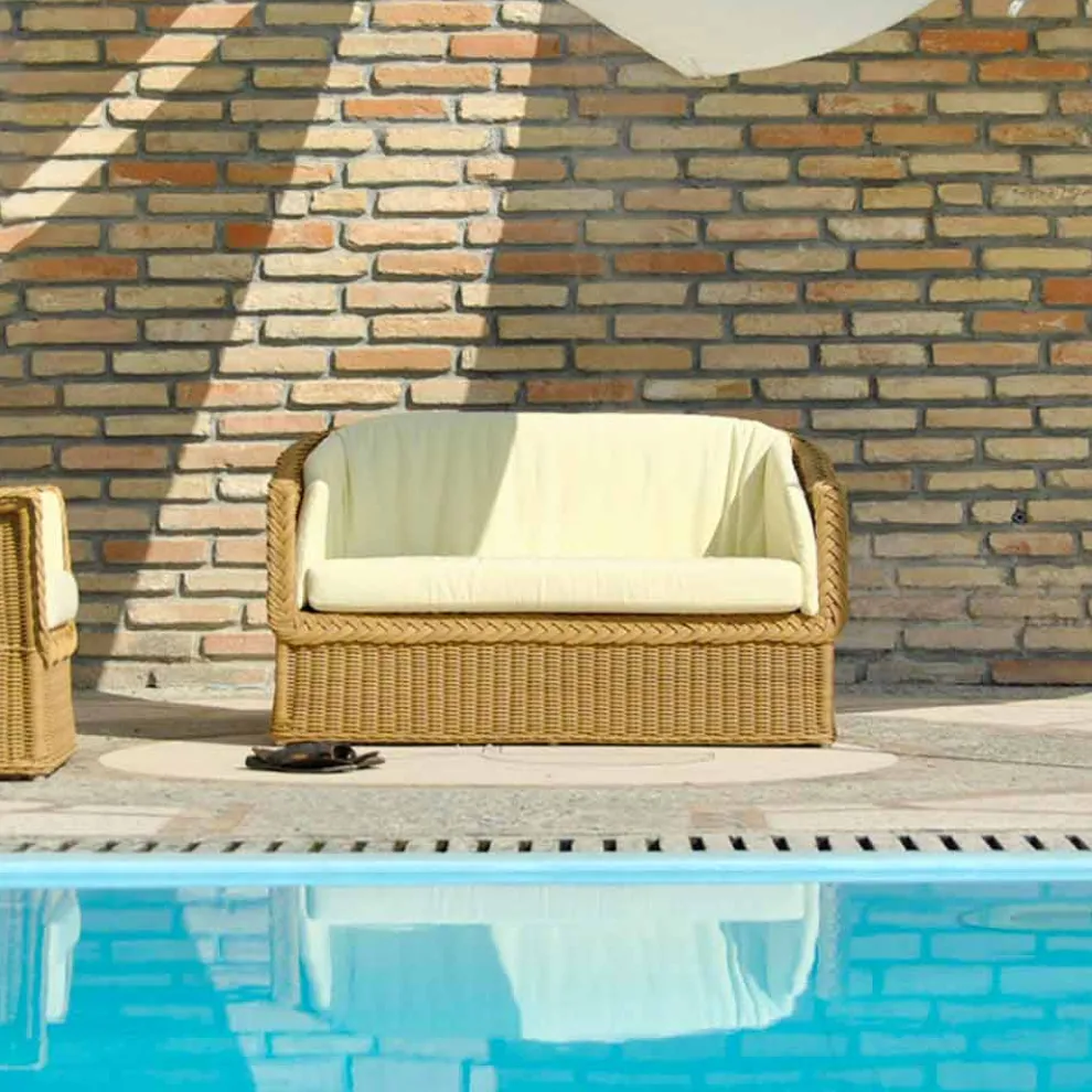 Outdoor Polyrattan Loungesofa 2 Sitzer Jonny handmade