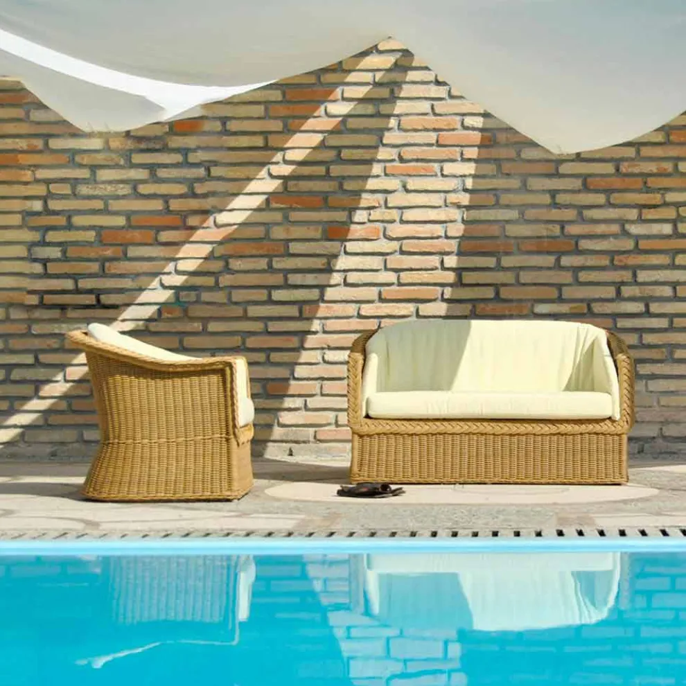 Outdoor Polyrattan Loungesofa 2 Sitzer Jonny handmade