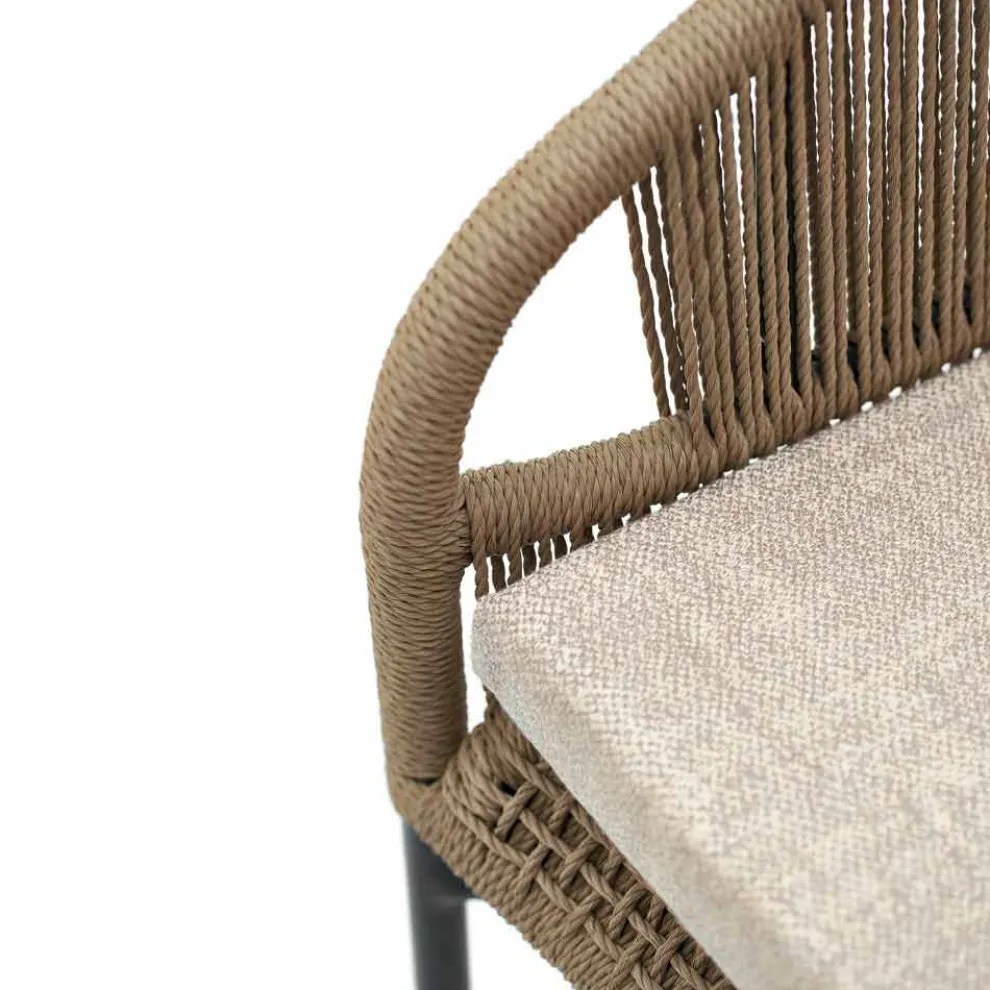 Hochwertiger Outdoor Sessel handgeflechtet 2 Teile Varaschin