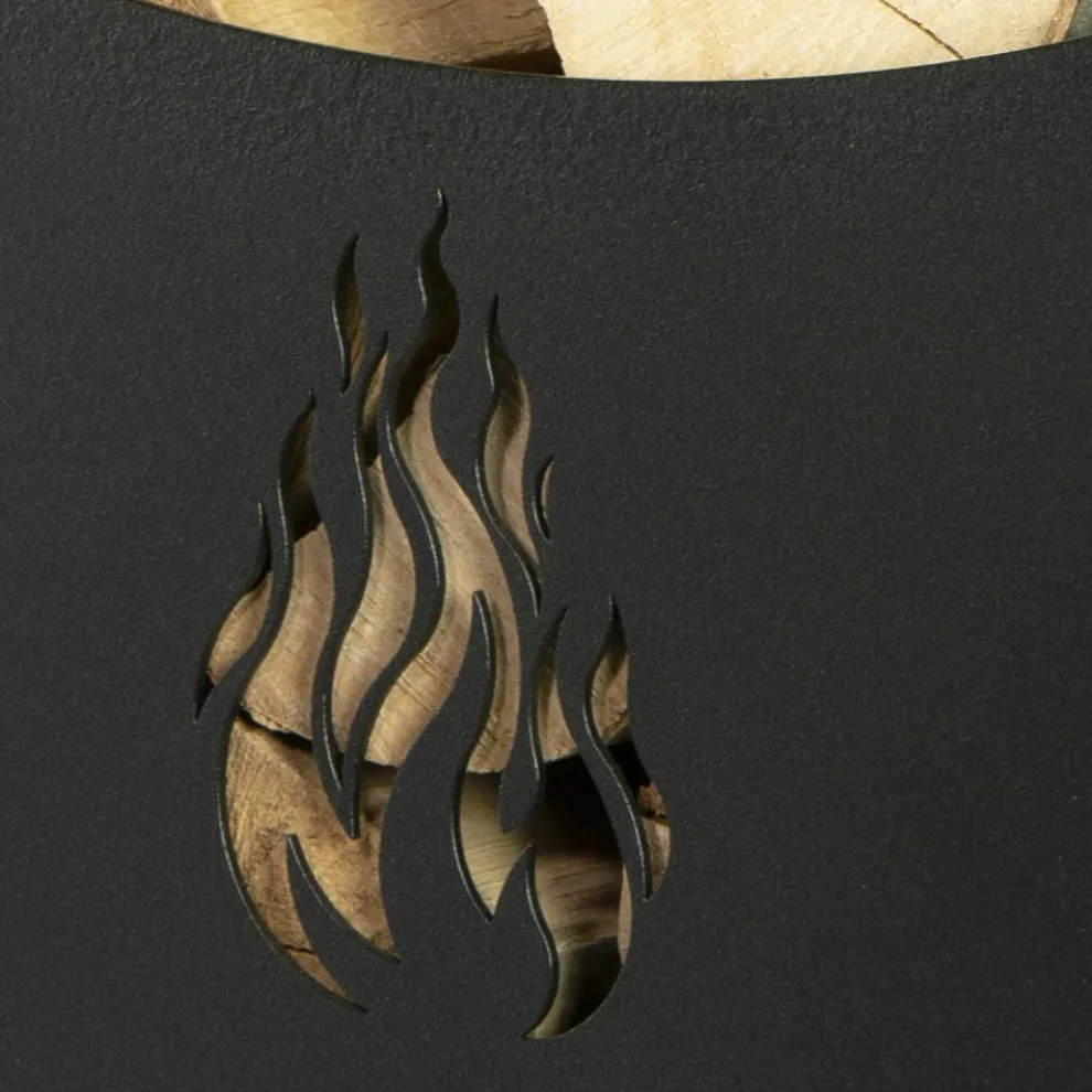 Servierwagen aus Metall und Holz mit 4 Rädern, hergestellt in Italien – Marienkäfer