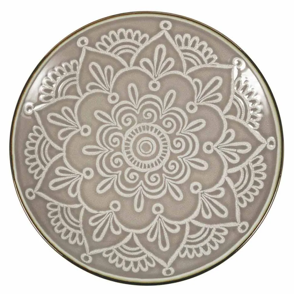 Geschirrservice in Hartdolomitgrau, Hellblau oder Blau 18 Stück - Arabisch