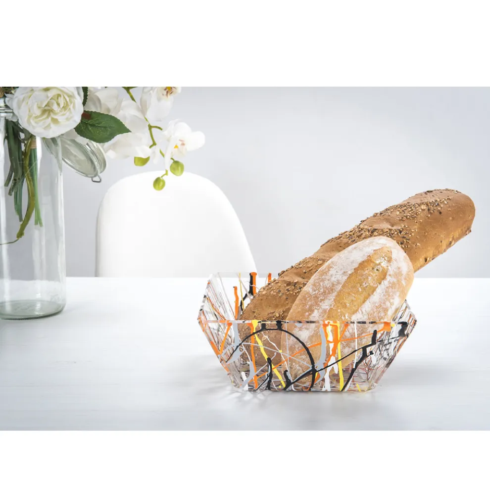 Korb Plexiglas Multicolor Design Made in Italy - Multibread