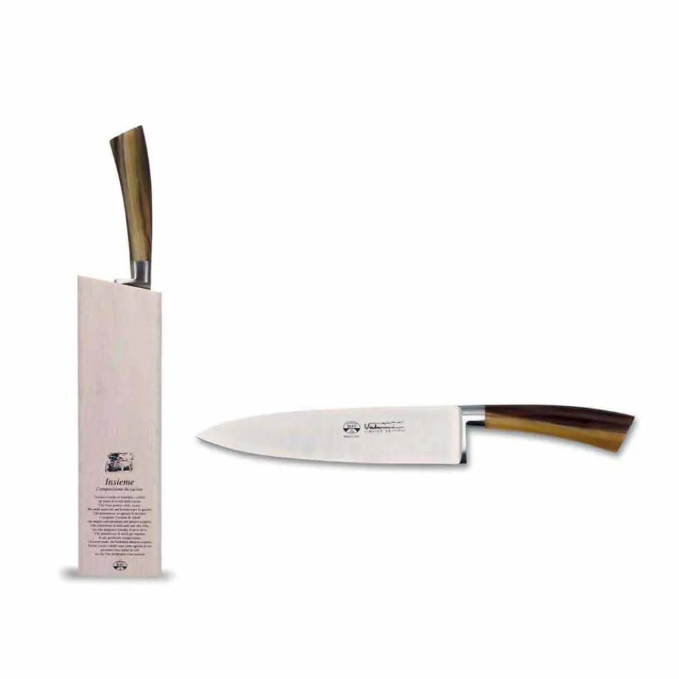 Schnitzmesser mit Block, Berti exklusiv für Viadurini-Lisio