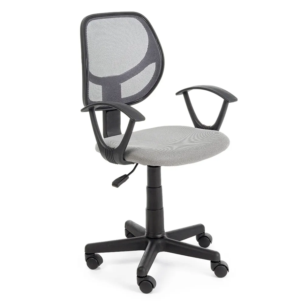 Drehbarer Bürostuhl aus Nylon und Netzgewebe in 3 Farben - Rasha