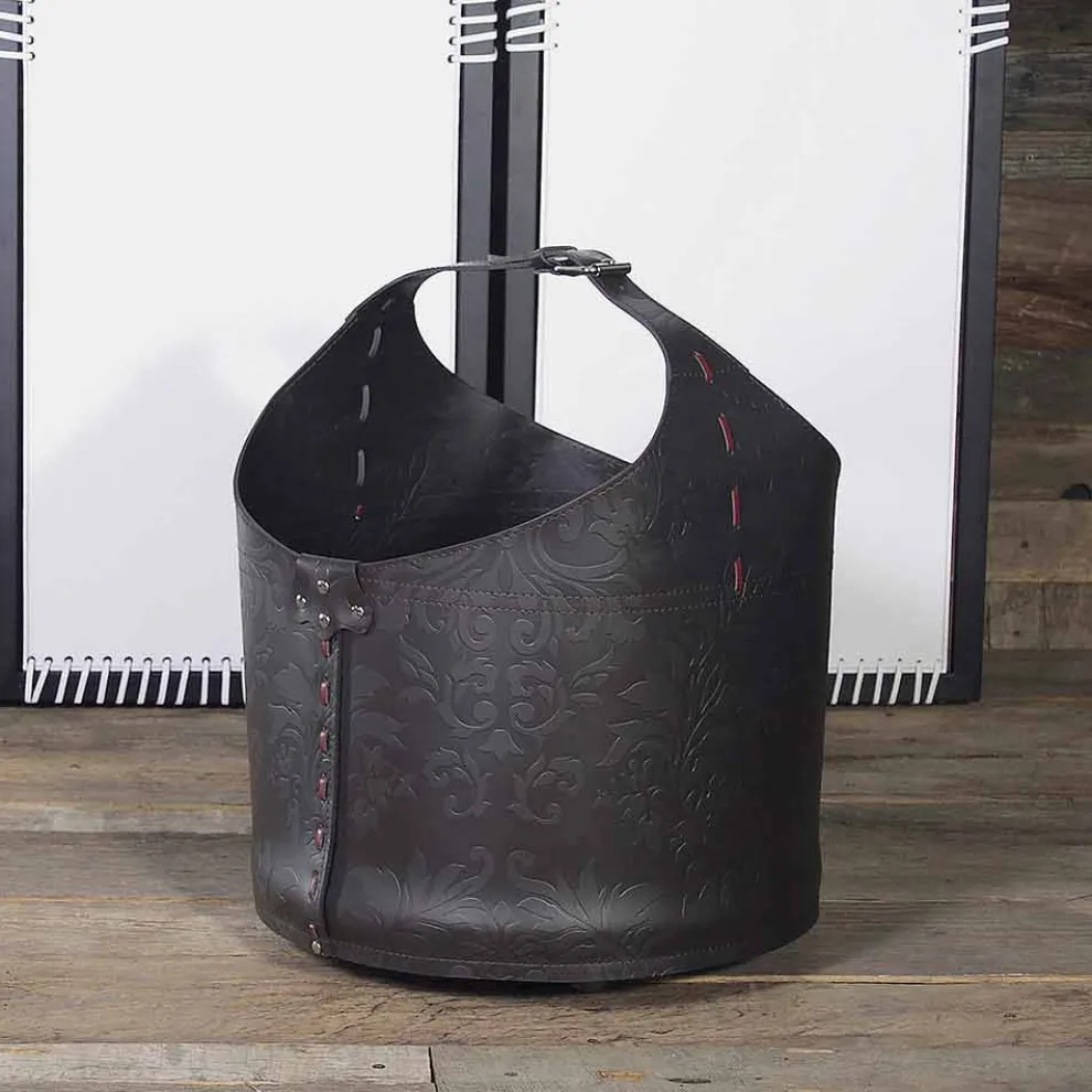 Holztasche aus Michelangelo-Leder, hergestellt in Italien mit feinem Leder