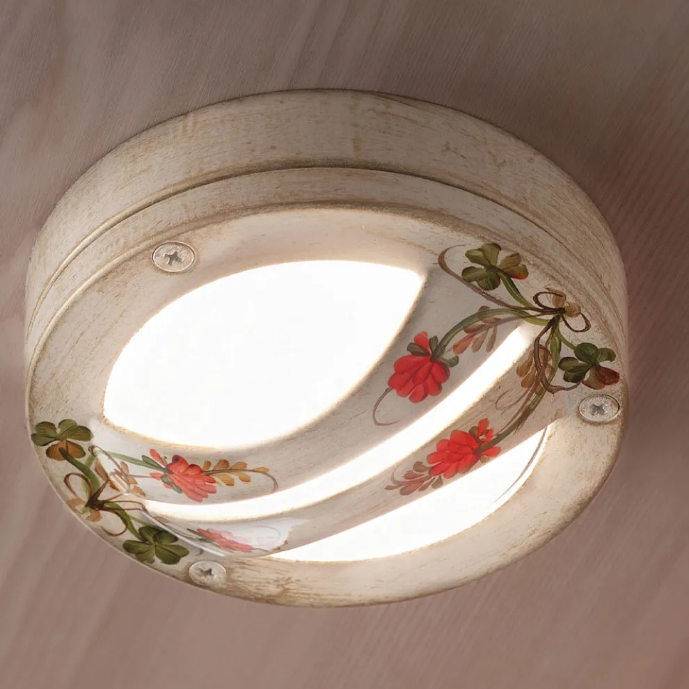 Decken- oder Wandleuchte für den Außenbereich aus handbemaltem Aluminium - Brindisi