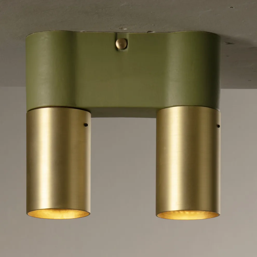 Deckenlampe aus Keramik und Metall, handgefertigt in Italien - Toscot Match