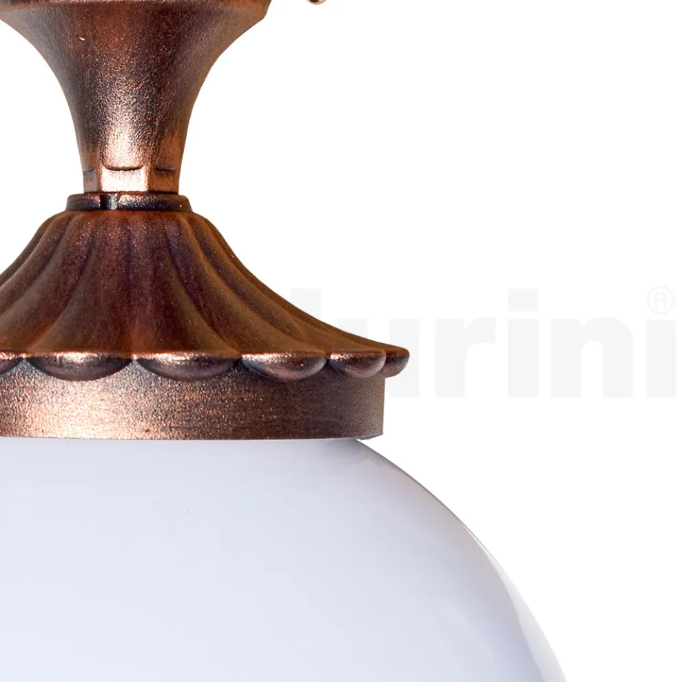 Deckenleuchte aus Acryl und schwarzem Aluminium Made in Italy - Trovanero