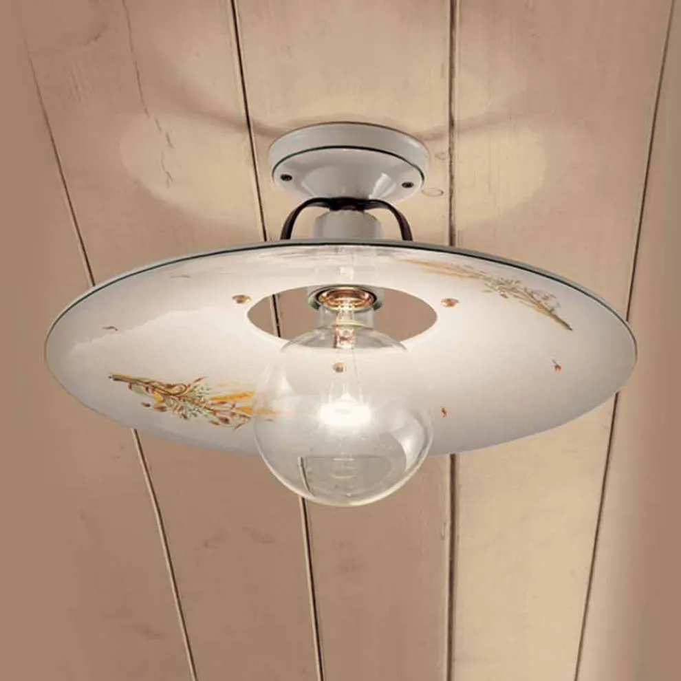 Deckenleuchte aus Keramik rund von Ferroluce