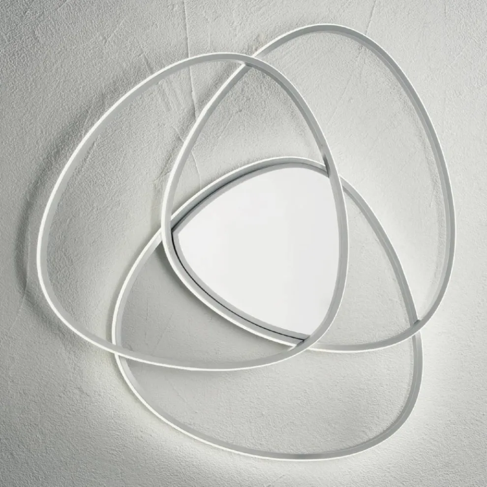 Deckenleuchte LED-Wandleuchte aus Metall mit Gold- oder Silberfinish - Rosella