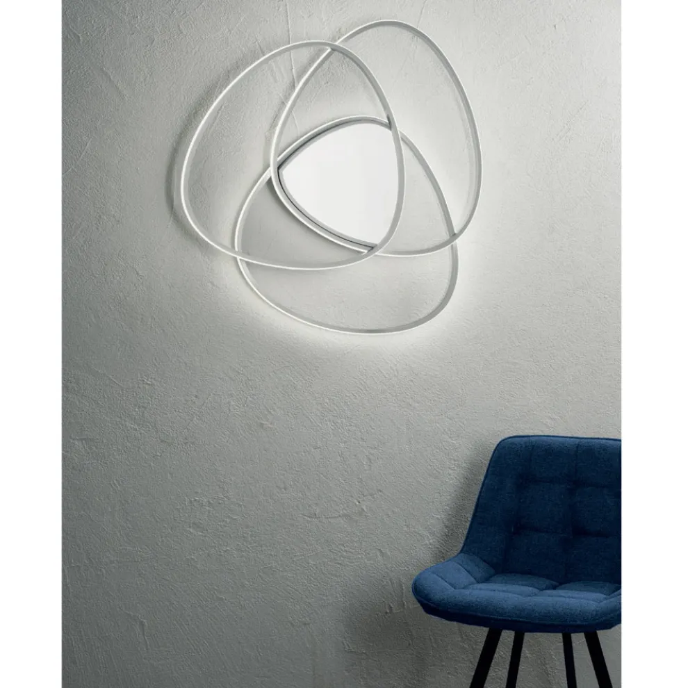 Deckenleuchte LED-Wandleuchte aus Metall mit Gold- oder Silberfinish - Rosella