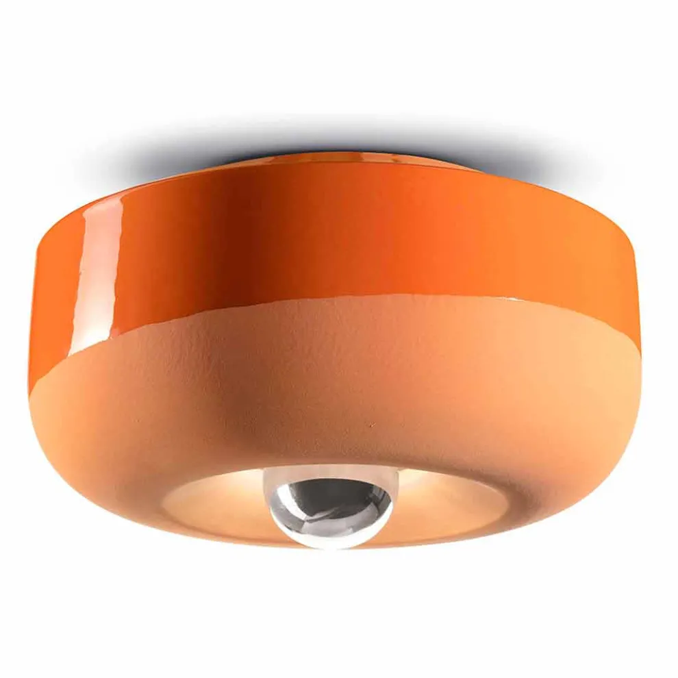 Deckenleuchte mit modernem Design aus farbiger Keramik Made in Italy - Bellota