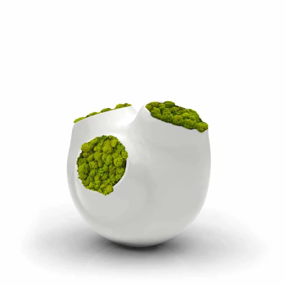 Dekorative Vase in modernem Design Luna Made in italy