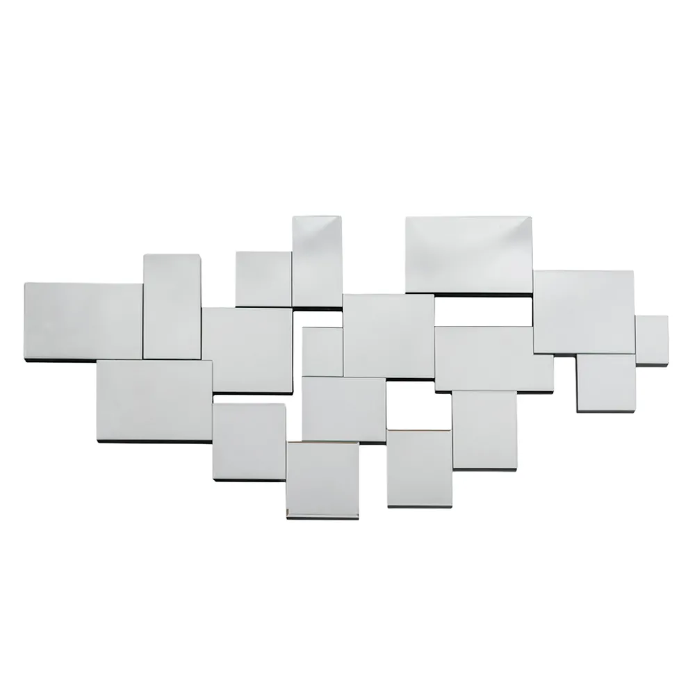 Dekorativer rechteckiger Wandspiegel aus Mosaik und MDF – Buchstabe