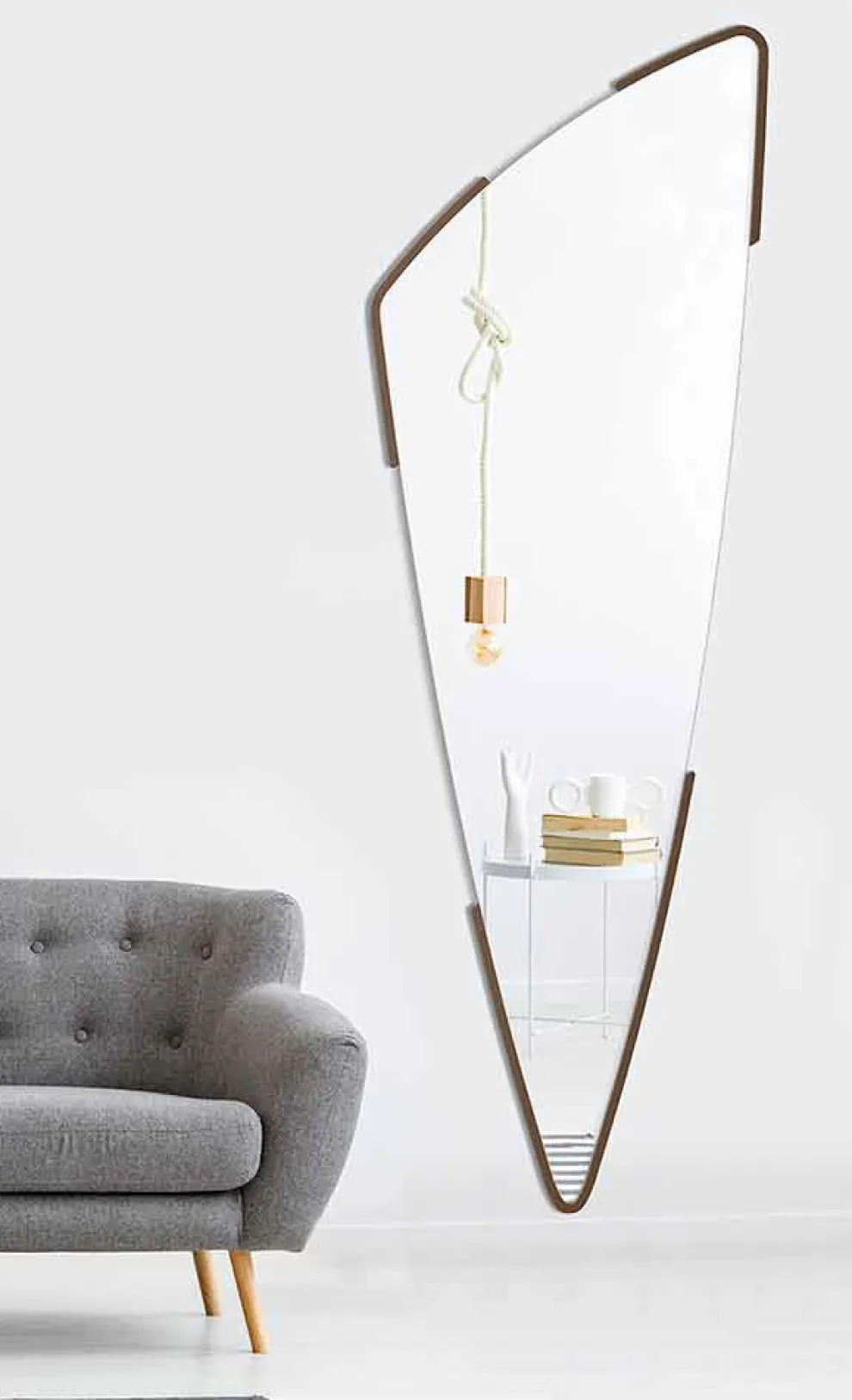 Dekorativer Wandspiegel Modernes Design in 4 Farben Made in Italy - Spino