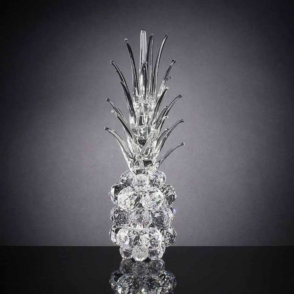Dekoratives ananasförmiges Kristallornament Made in Italy - Ananas