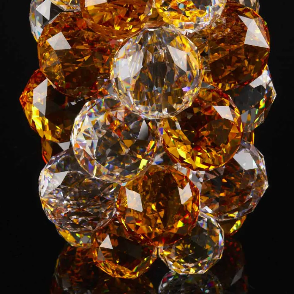 Dekoratives ananasförmiges Kristallornament Made in Italy - Ananas