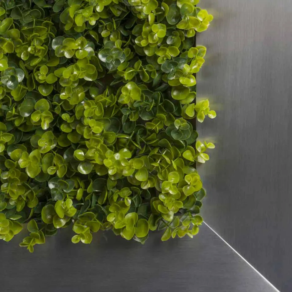 Dekoratives Metallpaneel mit künstlichen Blumen Made in Italy - Fiorellino