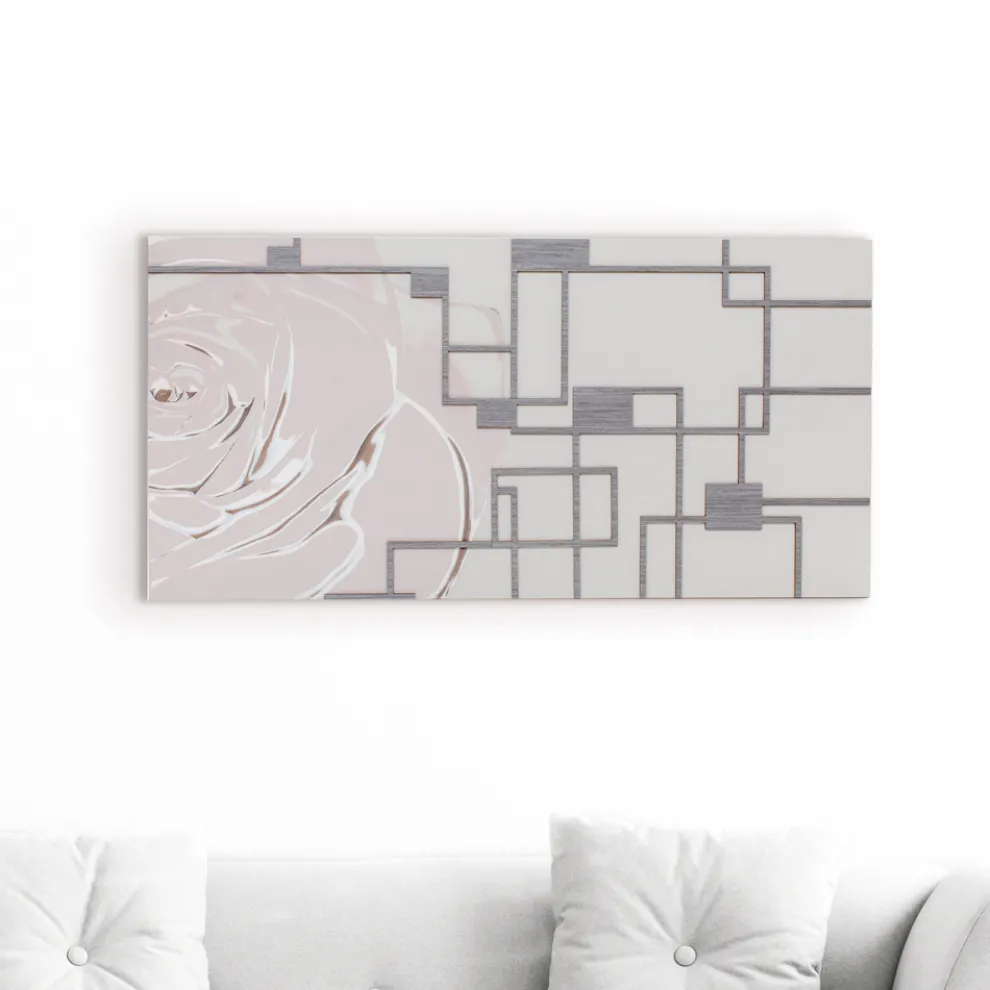 Dekoratives Paneel aus sandlackiertem Holz, hergestellt in Italien – Tina