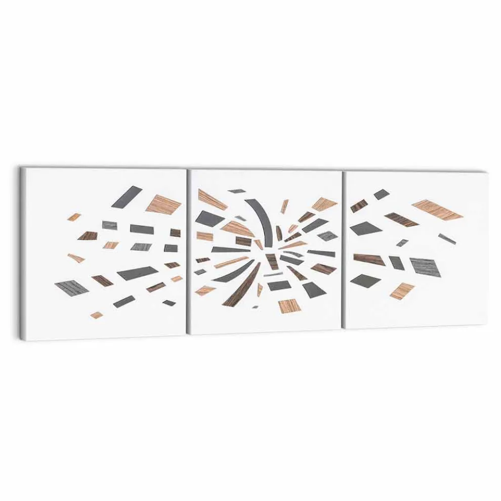 Dekoratives Wandpaneel aus Canvas 135x45 Made in Italy Modernes Design - Beatris