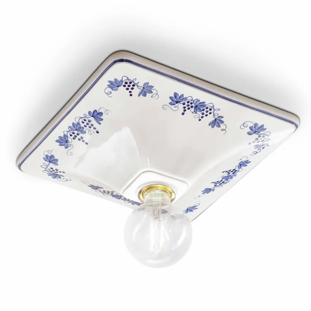 Dekorierte Deckenleuchte aus Keramik Ferroluce Trieste