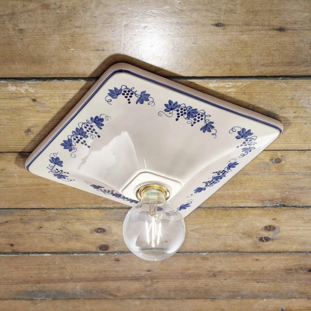 Dekorierte Deckenleuchte aus Keramik Ferroluce Trieste