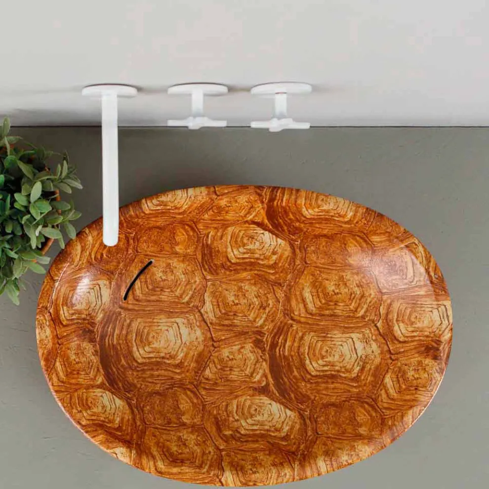 Design Aufsatzwaschbecken, Keramik, Schildkröte, made in Italy Glossy