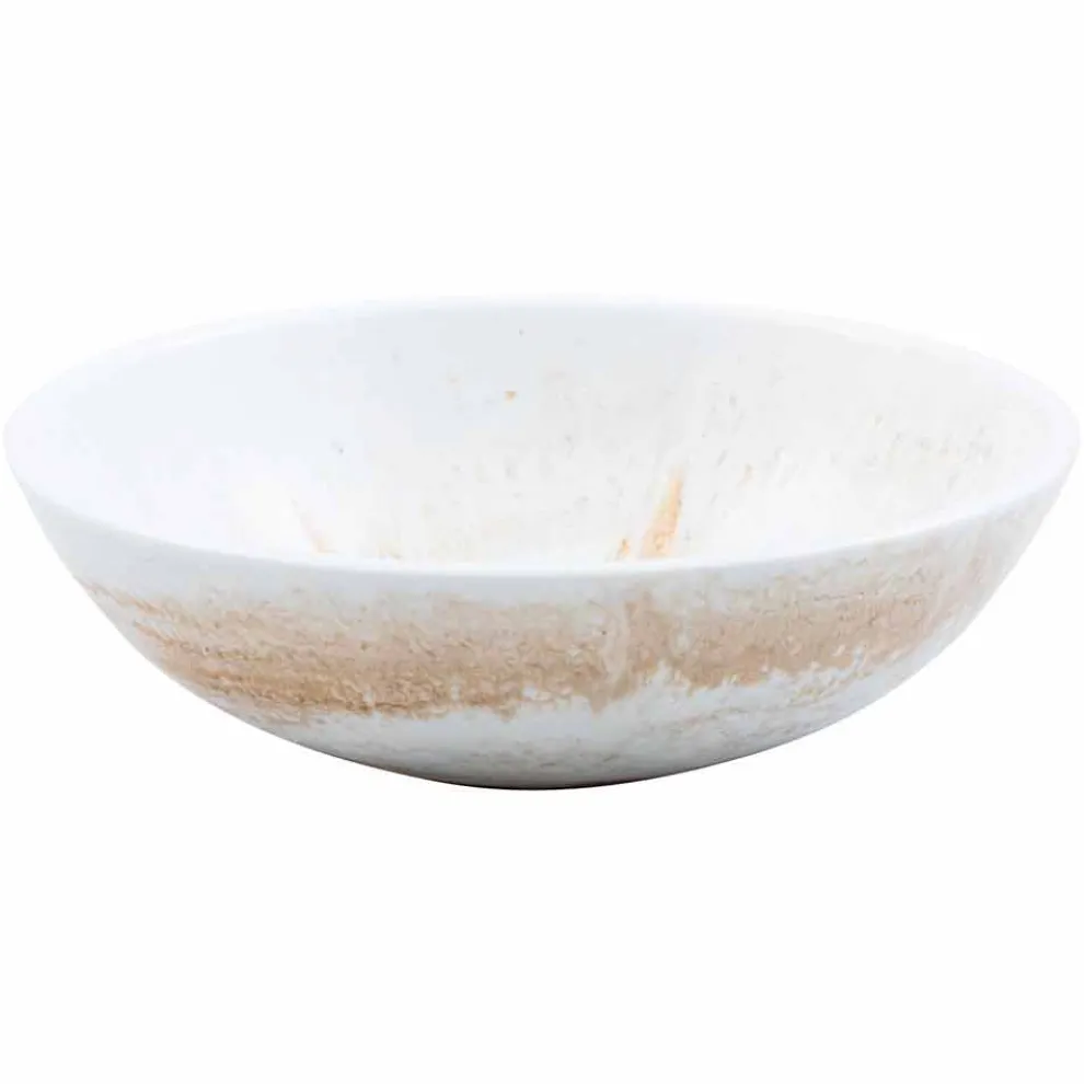 Design Aufsatzwaschbecken aus goldenem Harz - Dogliola