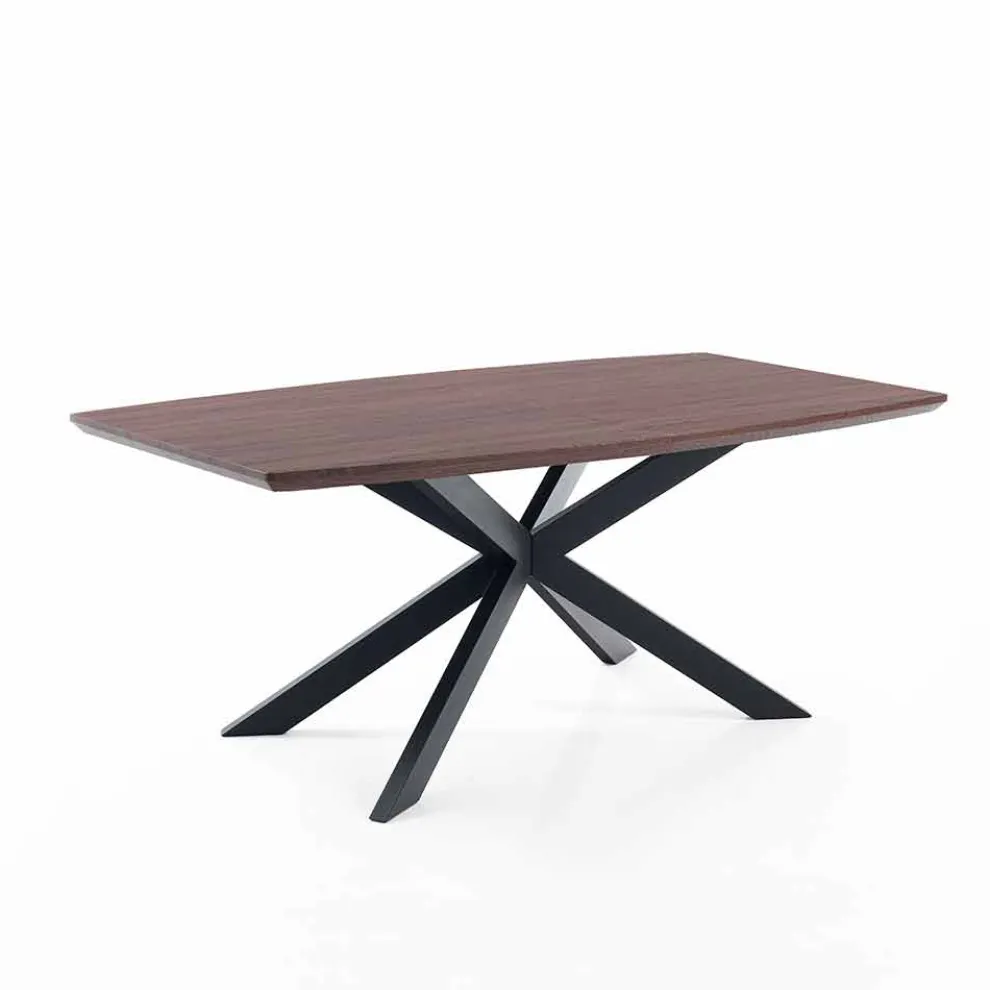 Design ausziehbarer Tisch aus Mdf und Metall - Torquato