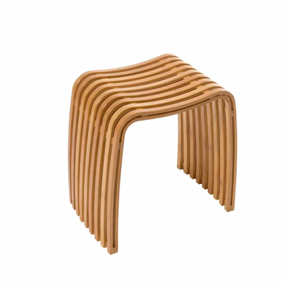 Design Bad Stoll aus heißem gebogenem Bambus Gorizia