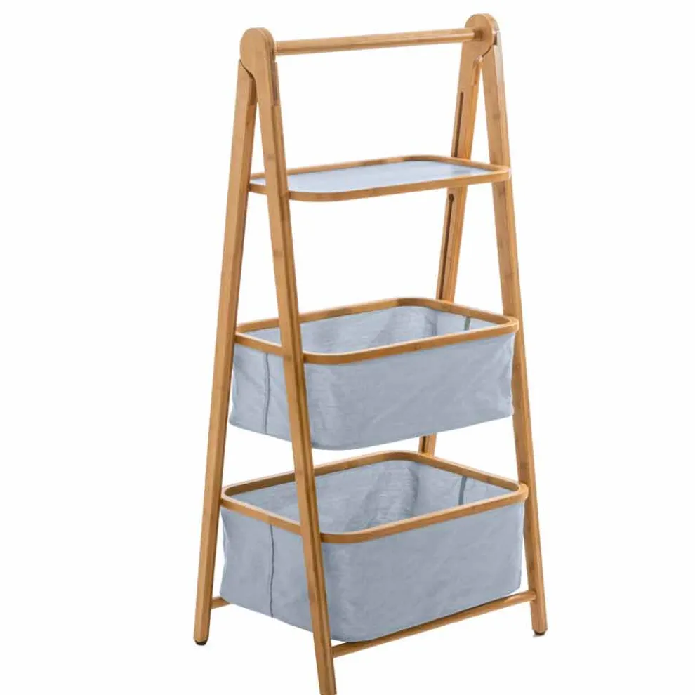 Design Badaccessoire-Halter aus Stoff und Bambus Vercelli