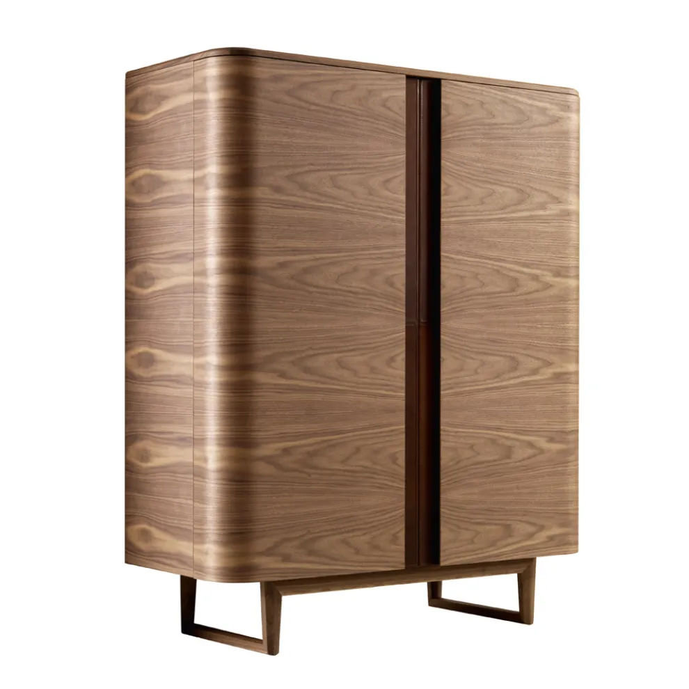 Design Barmöbel aus Massivholz mit 2 Türen Grilli York in Italien hergestellt