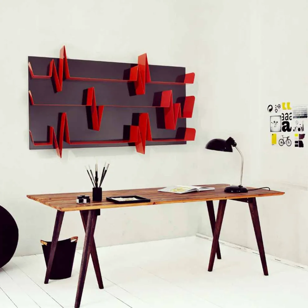 Design Bücherregal  Battikuore 186x101(3 Regale) Mabele, handgefertigte Produkt