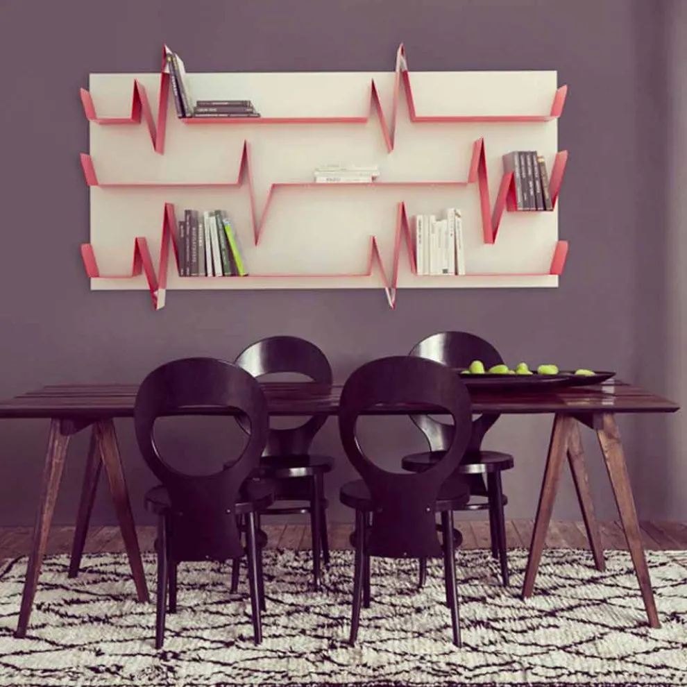 Design Bücherregal  Battikuore 186x101(3 Regale) Mabele, handgefertigte Produkt