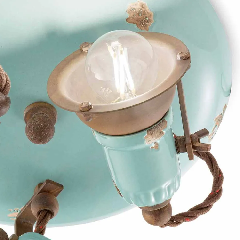 Design Deckenleuchte 3-Strahler im Industrial Style Allison Ferroluce