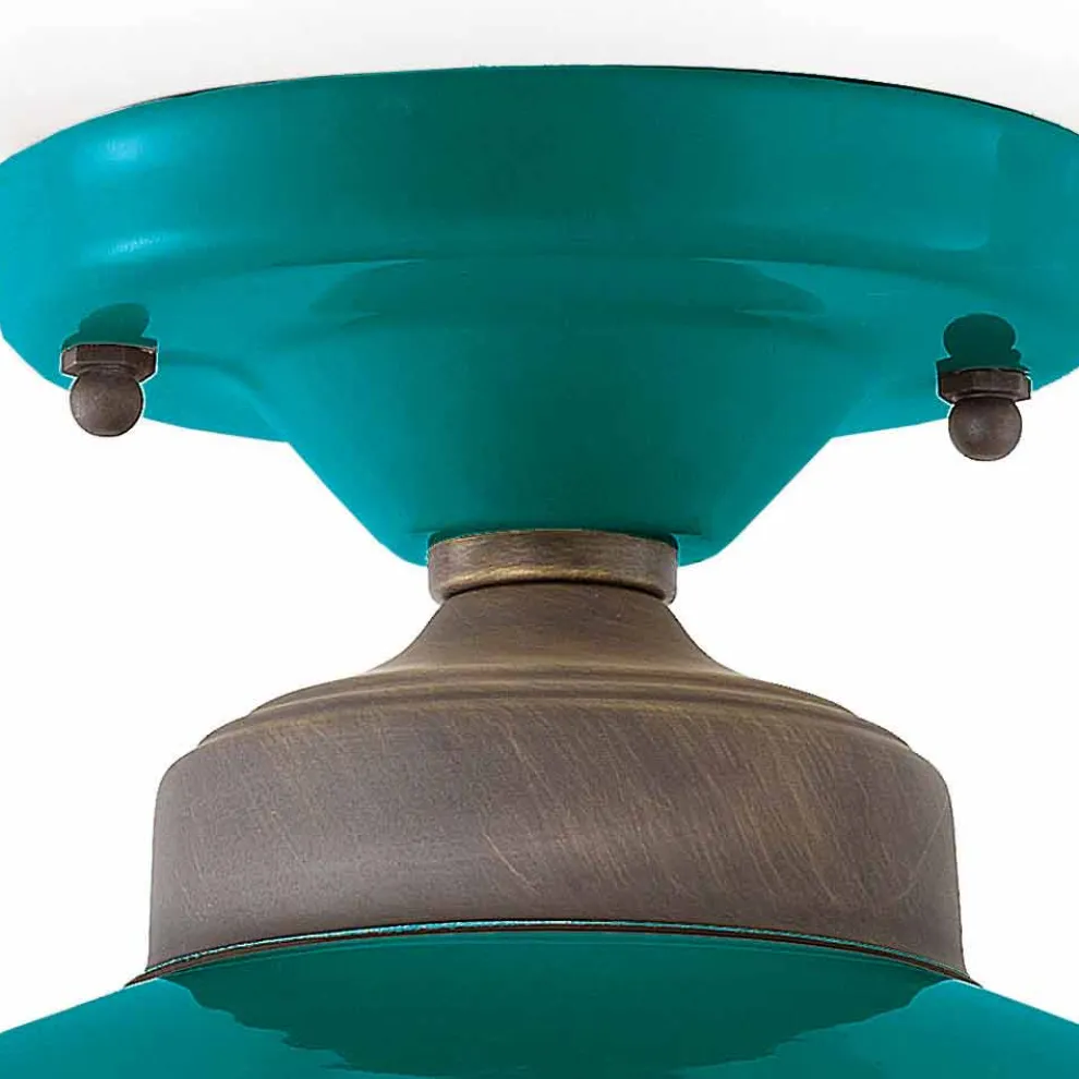 Design Deckenleuchte aus Keramik und Messing Cecilia Ferroluce