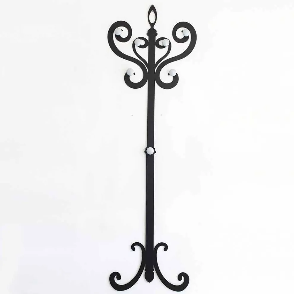 Design Garderobenständer aus farbigem Eisen Made in Italy - Torres