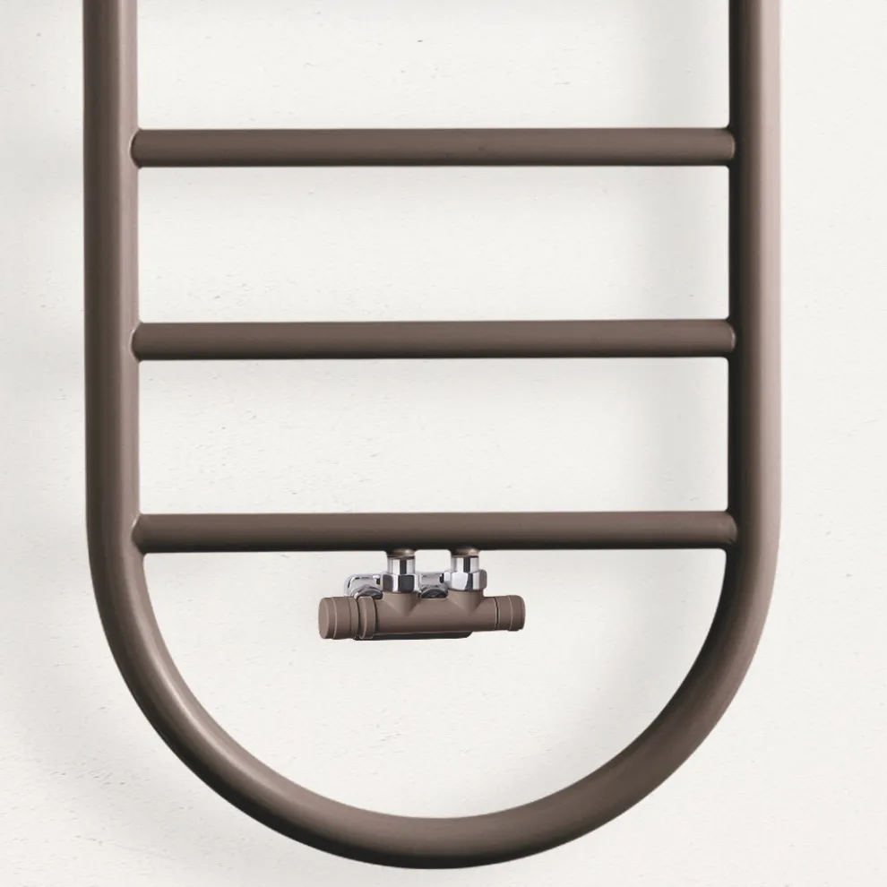 Design Handtuchwärmer "All Round Bubble" aus Stahl Made in Italy - Smooth