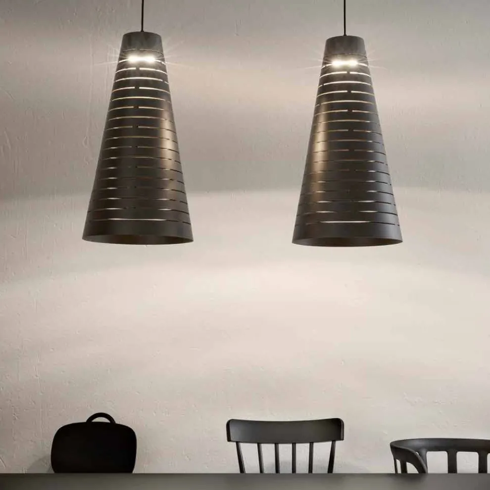 Design Hängeleuchte aus Stahl  – Cervino Aldo Bernardi