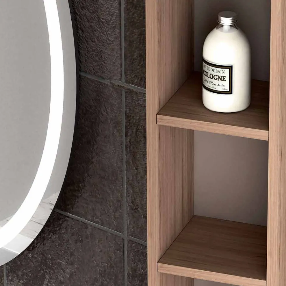 Design Hängende Badezimmerkomposition aus Ecowood, Genova