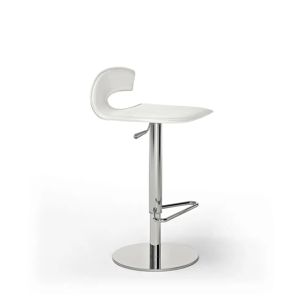 Design Hocker aus Holz, Stahl mit Leder oder Lederpolster - Turner