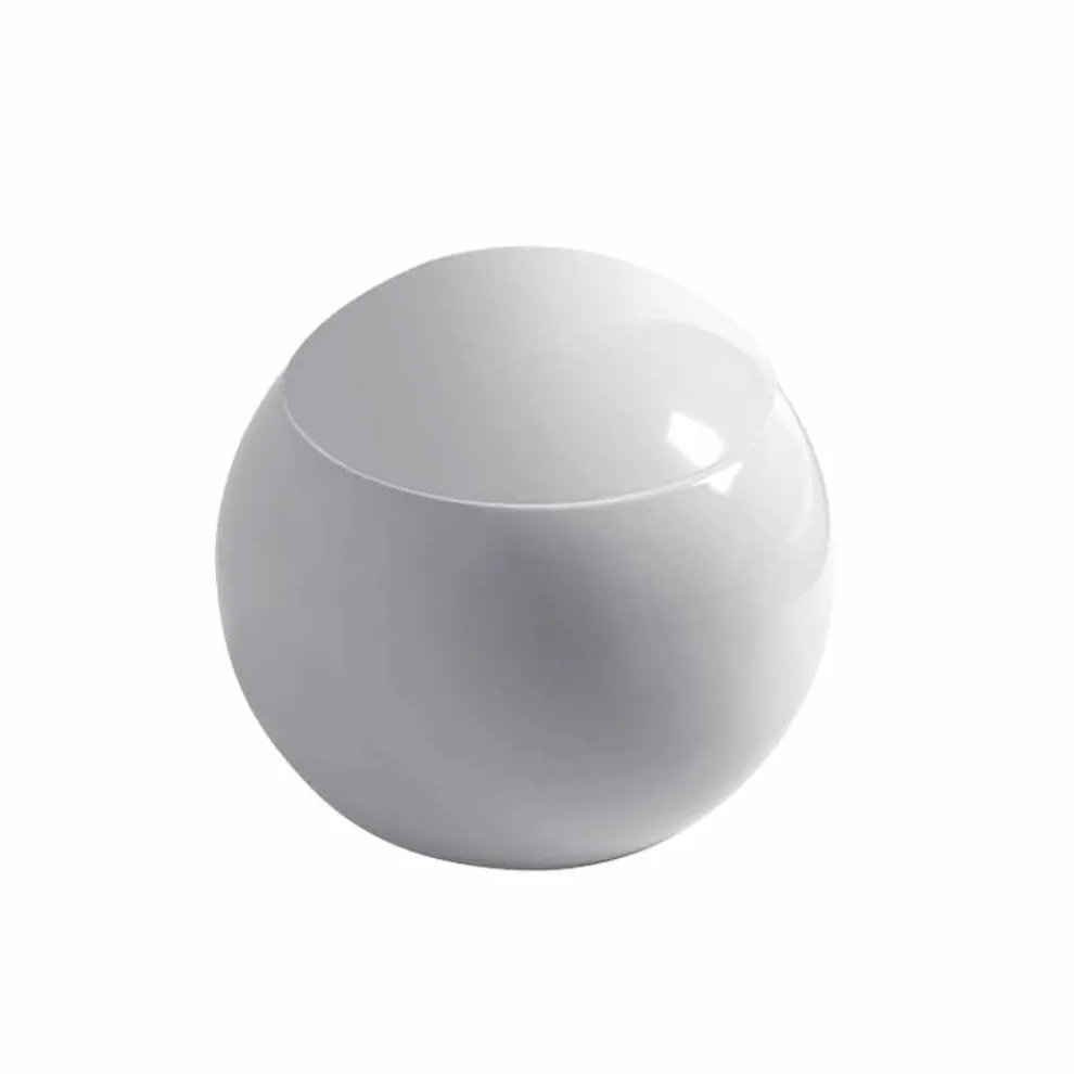 Design kugelförmige Toilettenvase aus Keramik Made in Italy Fanna