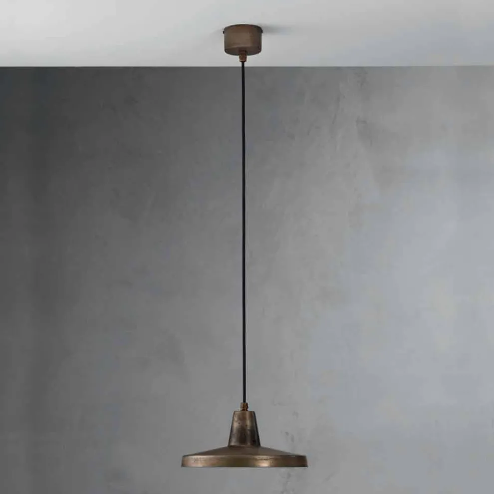 Design Pendelleuchte aus antiquierten Eisen Monica Model