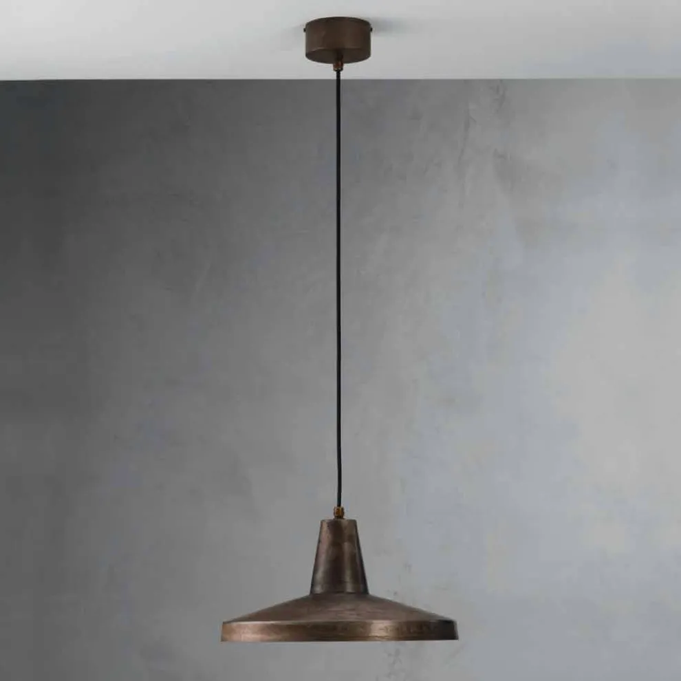 Design Pendelleuchte aus antiquierten Eisen Monica Model